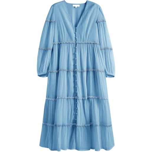 Chinti & Parker abito midi con scollo a v - blu