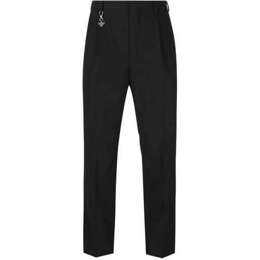 Prada pantaloni con ciondolo - nero