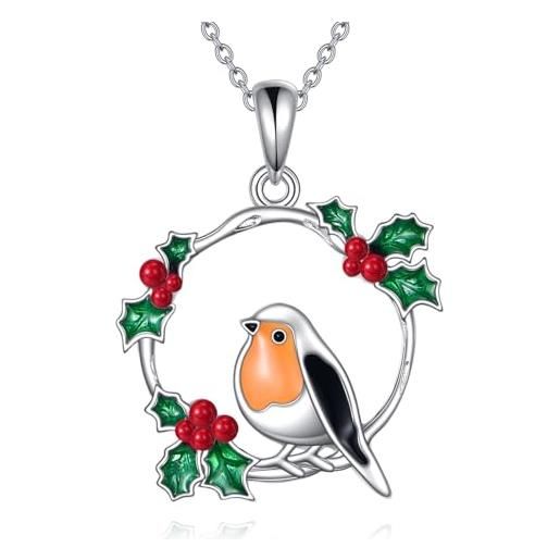 Life Charms Bracciale Con Ciondolo Pettirosso – 'Quando I Cari Sono Vicini' – Placcato Argento, In Confezione Regalo