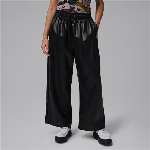 Jordan pantaloni in finta pelle Jordan flight - donna - nero
