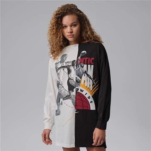 Jordan abito con grafica Jordan flight - donna - bianco