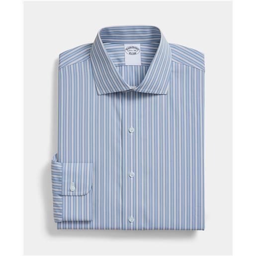 Brooks Brothers camicia regular fit in cotone con collo inglese blu