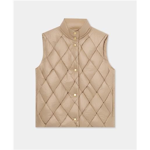Brooks Brothers gilet imbottito 3d tortora