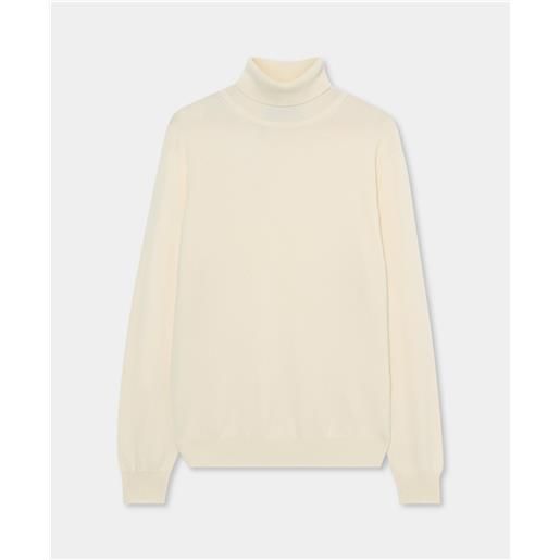 Brooks Brothers dolcevita in cashmere semplice crema