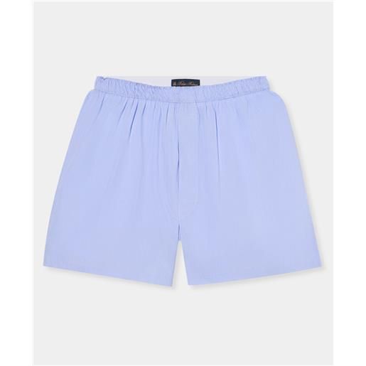 Brooks Brothers boxer in cotone a righe micro cielo