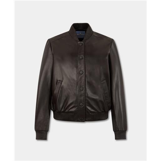 Brooks Brothers giacca bomber in camoscio marrone