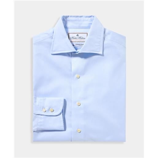 Brooks Brothers camicia thomas mason regular fit con collo inglese spread azzurro