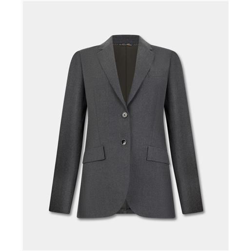 Brooks Brothers blazer in lana vergine con bottoni dorati grigio