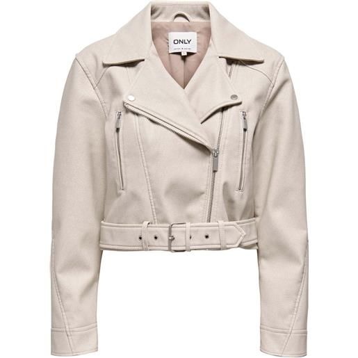Only giacca in pelle pauline