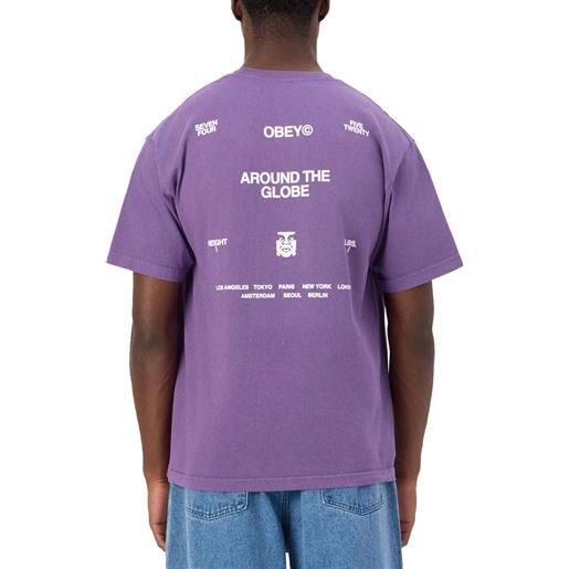 Globe Glare T-Shirt Uomo – Maglietta A Maniche Corte, Girocollo, Cotone Comodo, Stile Casual