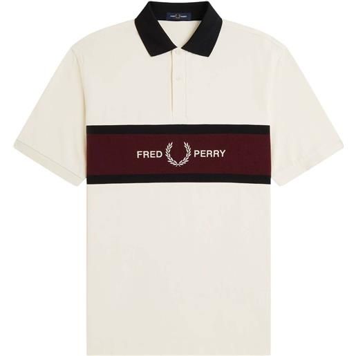 Fred Perry polo con inserto ricamato
