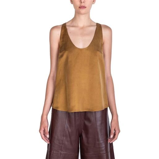 Alysi canotta in lino e cupro