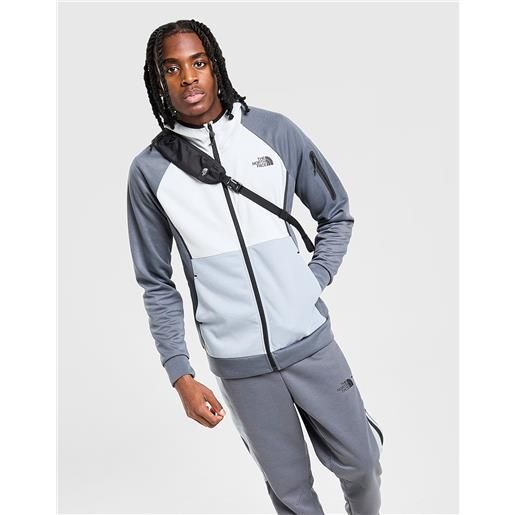The North Face mens The North Face felpa con cappuccio full zip tek - grigio, grigio