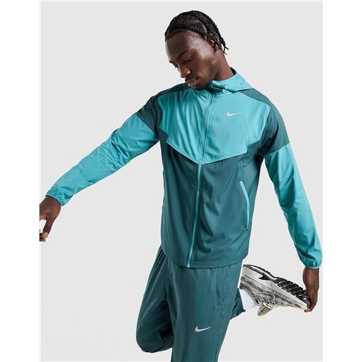 Nike mens Nike giacca antipioggia packable - verde, verde