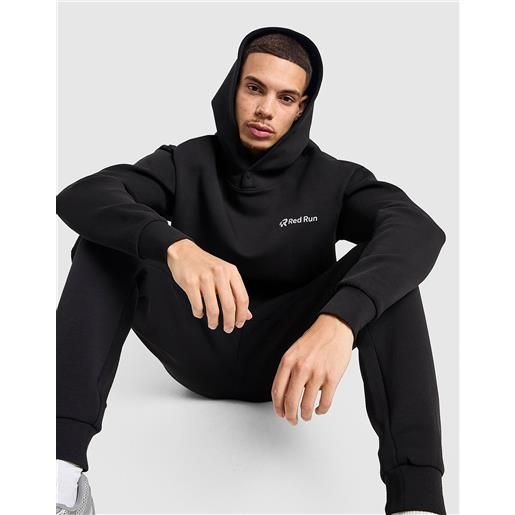 Red Run Activewear mens Red Run Activewear felpa con cappuccio essential carbon impact - nero, nero