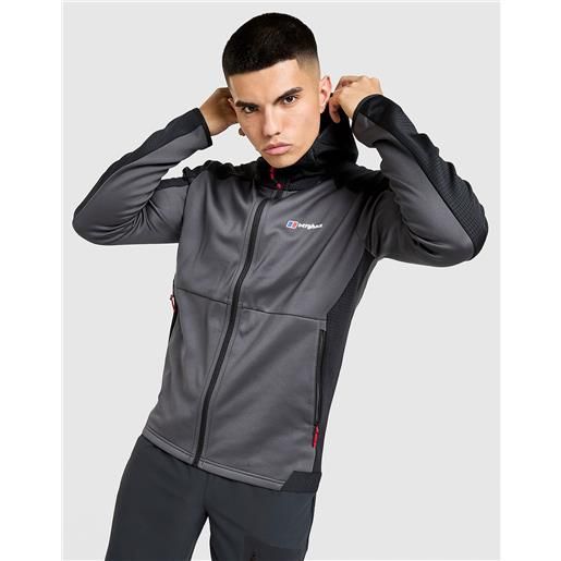 Berghaus mens Berghaus felpa con cappuccio full zip sidley - grigio, grigio