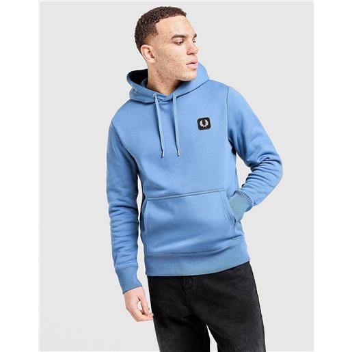 Fred Perry mens Fred Perry felpa con cappuccio badge - blu, blu