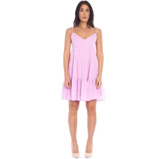 WHITE WISE abito corto WHITE WISE a fantasia rosa, colore rosa
