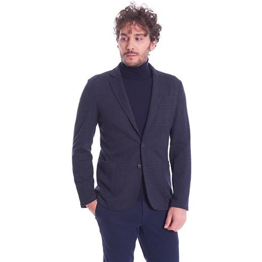 Trussardi giacca trussardi a fantasia blu, colore blu