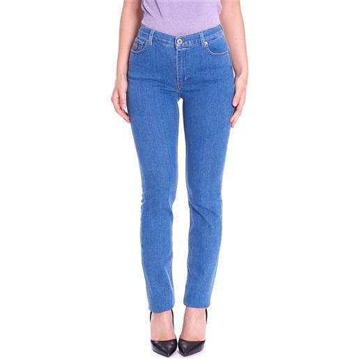 Trussardi jeans trussardi 105 skinny blu chiaro, colore azzurro
