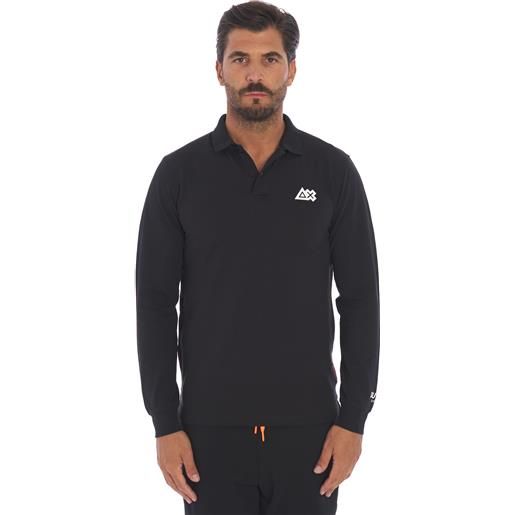 SUN 68 polo SUN 68 sport manica lunga, colore nero