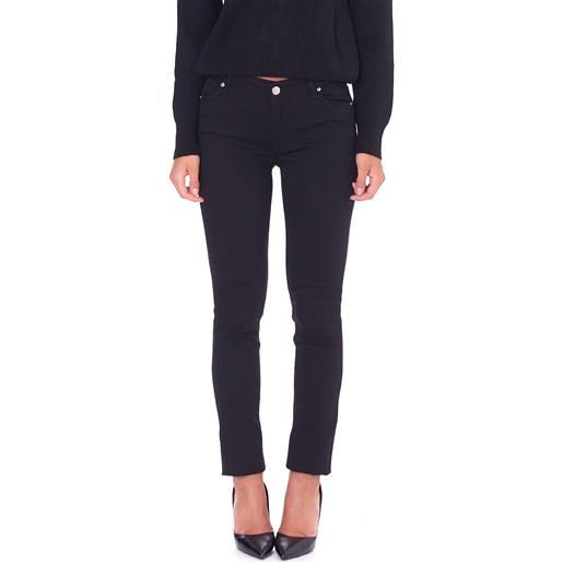 Trussardi jeans trussardi 260 regular elasticizzato nero, colore nero
