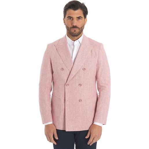 SARTISTA giacca doppiopetto SARTISTA drop 7, colore rosa