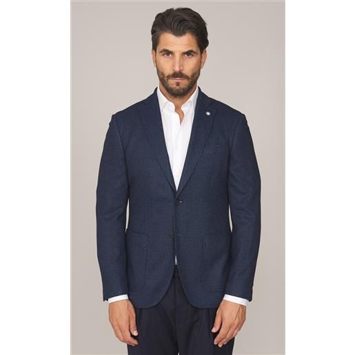 Manuel Ritz giacca manuel ritz microfantasia, colore blu