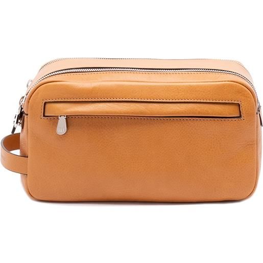 Brunello Cucinelli beauty case with double zipper