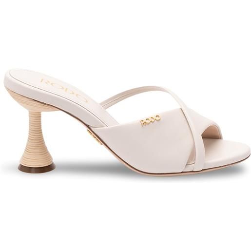 Rodo sandals with wicker heel