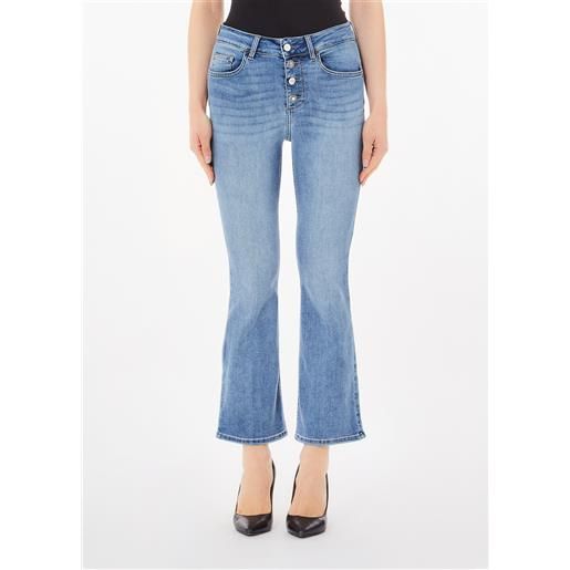 LIUJO liu jo jeans bootcut a vita alta, blu