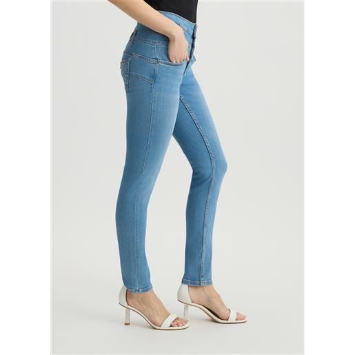 LIUJO liu jo jeans skinny a vita alta, denim blu