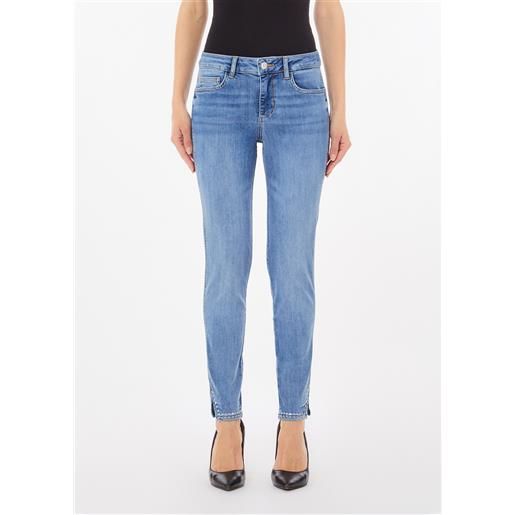LIUJO liu jo jeans skinny con borchie, denim blu