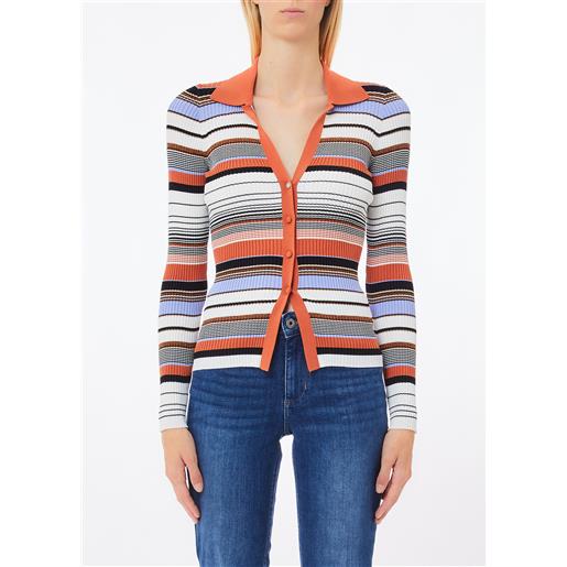 LIUJO liu jo cardigan a righe, multicolor