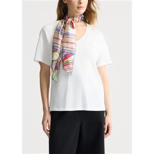 LIUJO liu jo t-shirt con foulard, foulard