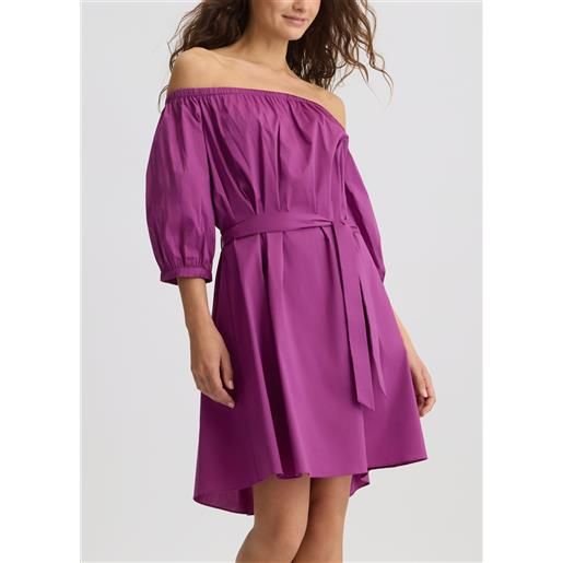 Liu jo vestito corto con spalle scoperte, viola