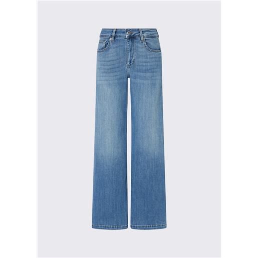 Liu jo jeans flare a vita alta, denim chiaro