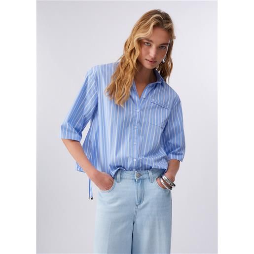 Liu jo camicia a maniche corte, a righe