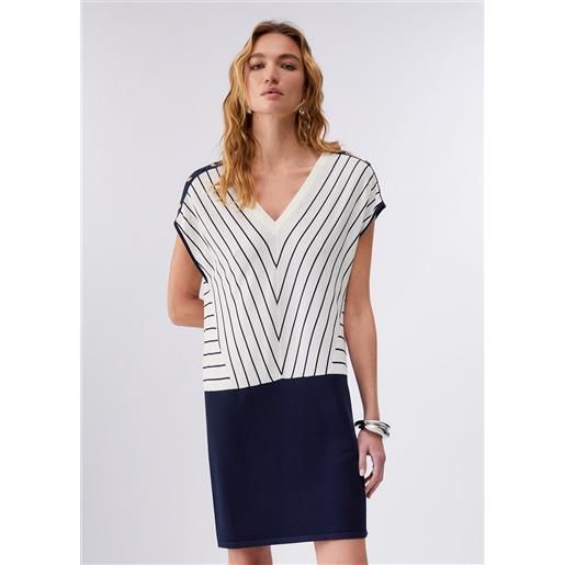 Liu jo abito in maglia a righe, blu