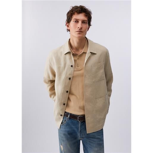 Liu jo giacca leggera in puro lino, beige
