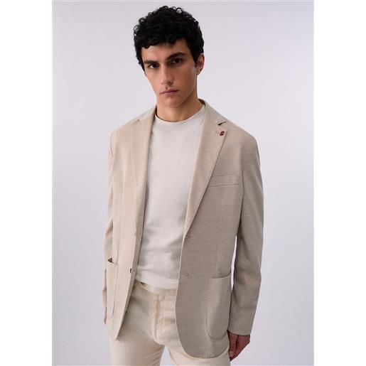 Liu jo giacca elegante in jersey, beige