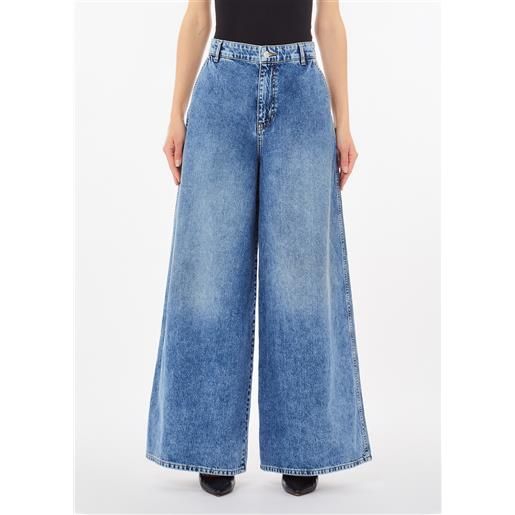 LIUJO liu jo jeans flare a vita alta, denim blu