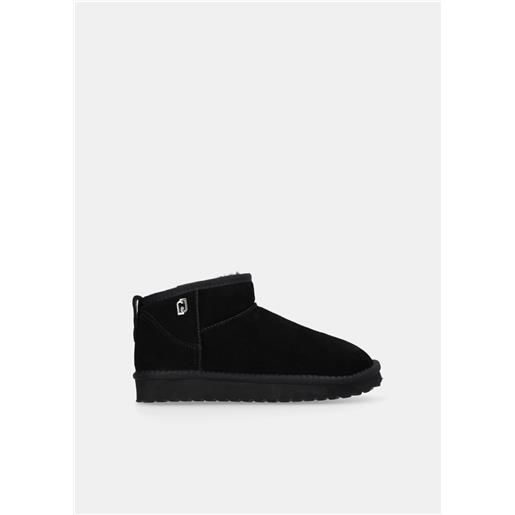 Liu jo stivaletti in suede, nero