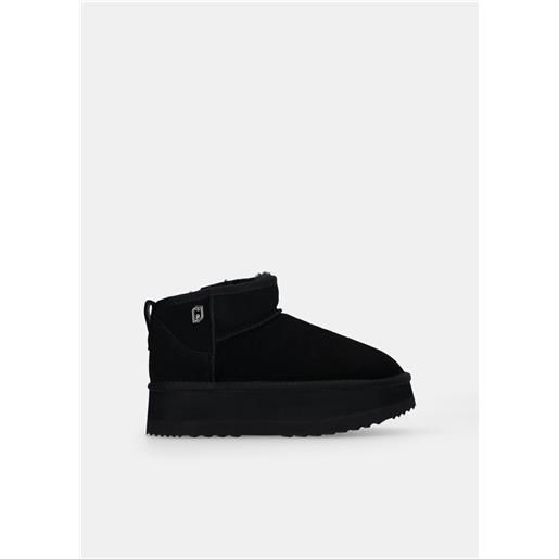 Liu jo stivaletti warm platform, nero