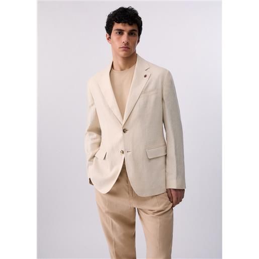 Liu jo giacca elegante 100% lino, bianco