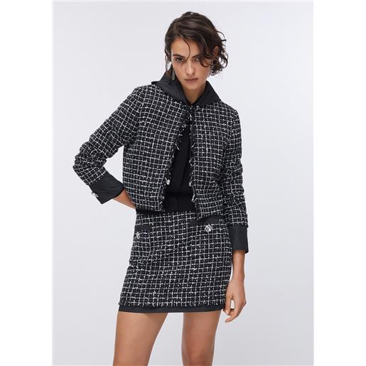 LIUJO liu jo giacca boxy in bouclé, nero