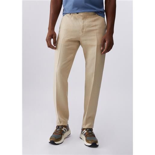 Liu jo pantaloni 100% lino, beige