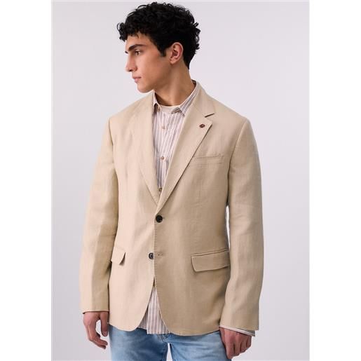 Liu jo giacca elegante 100% lino, beige