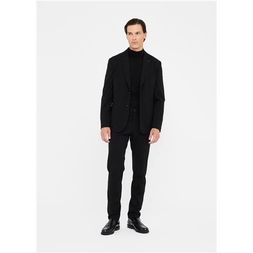Liu jo pantaloni chino slim fit, nero