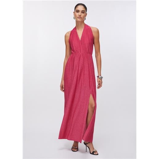 Liu jo abito lungo in lurex, rosa